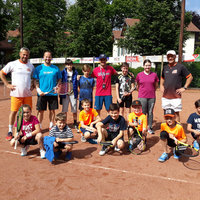 Gruppe des Tennis Chance Kids Camp